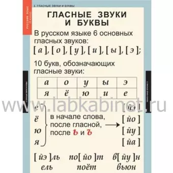 Русский язык 1 класс  10 таблиц