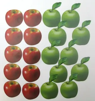 Набор магнитных карточек для устного счета "Яблоки"