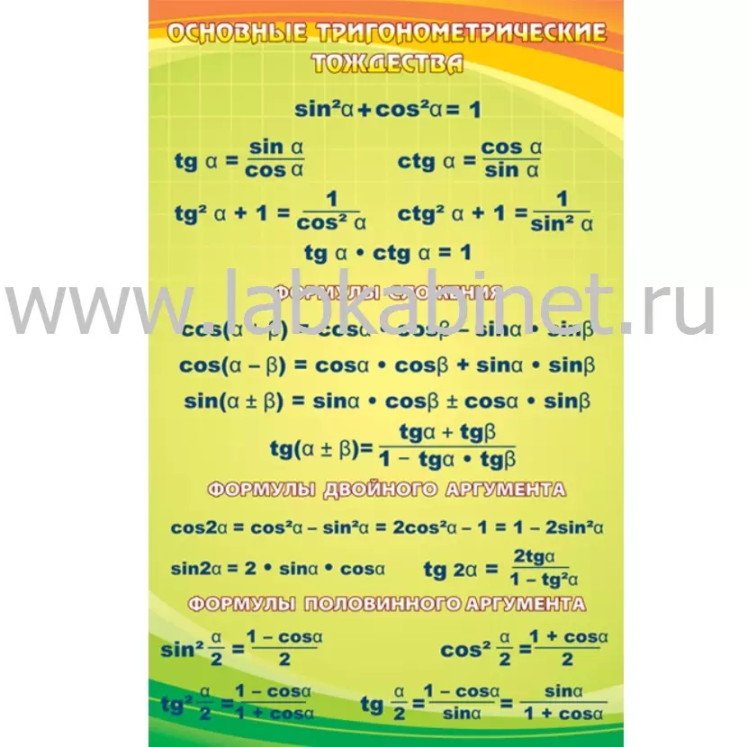 Основные тригонометрические тождества, 0,7*1,1