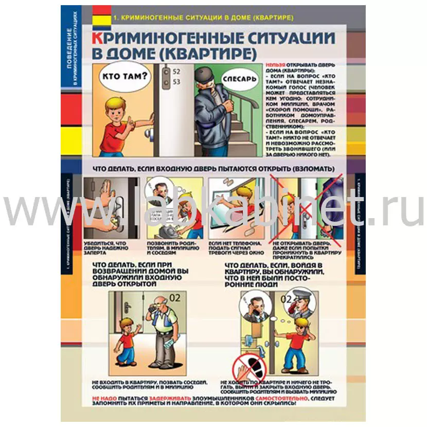 Учебный стенд «Поведение в криминогенных ситуациях»