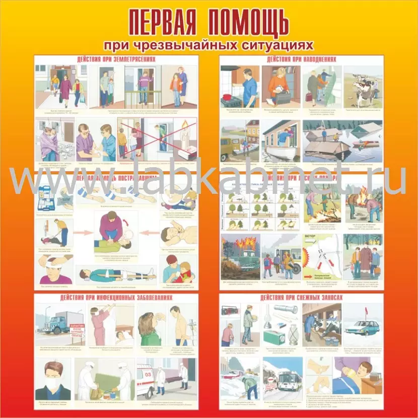 Первая помощь при чрезвычайных ситуациях, 1х1