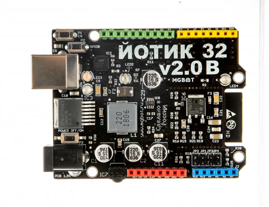 Контроллер Yotik 32V для управления электронными и робототехническими устройствами