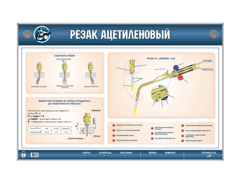 Стенд электромеханический "Резак ацетиленовый"