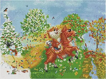Алмазная   мозаика ACPK 76001 На коне 30*40