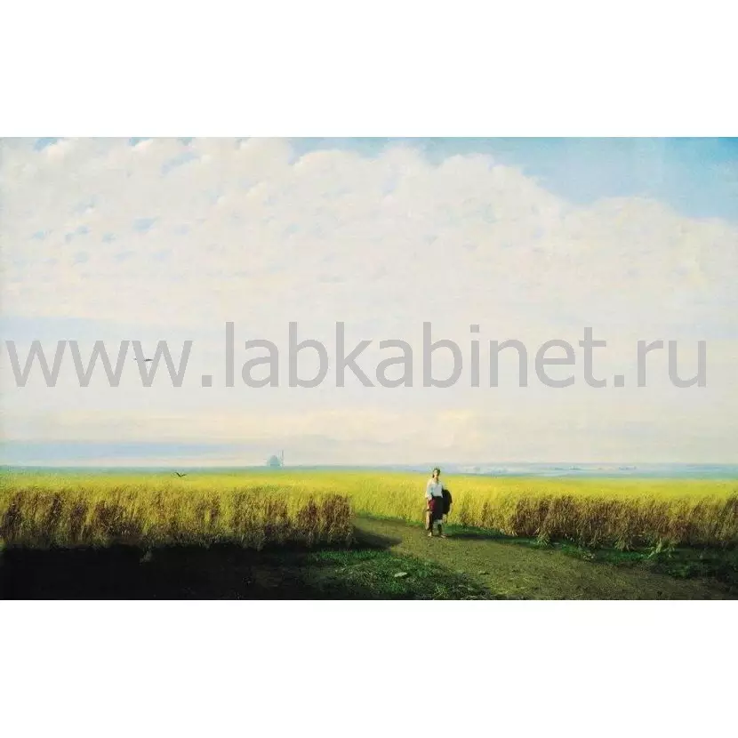 Репродукция картины Архипа Куинджи «Степь. Нива», размер 50×70 см