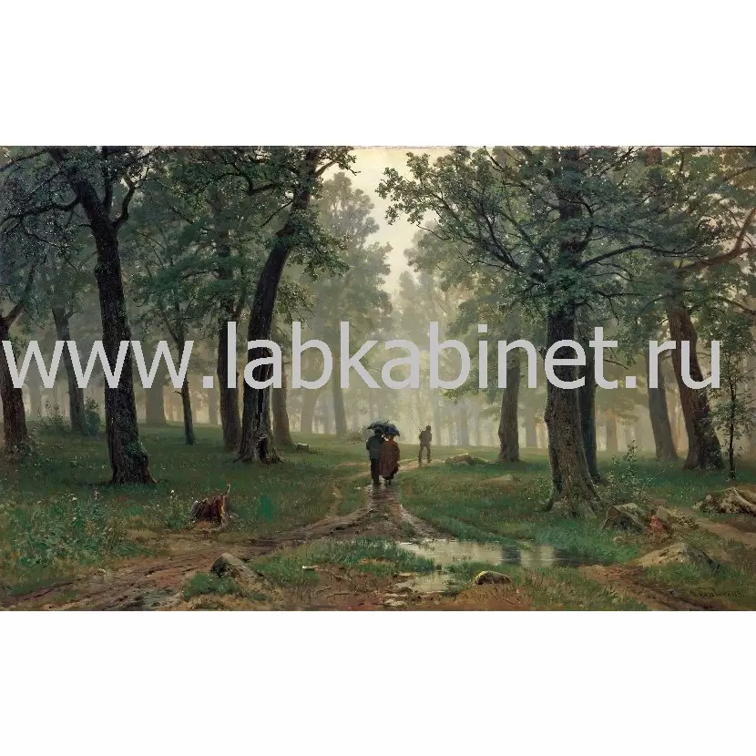Шишкин Иван. Дождь в дубовом лесу. .50x70