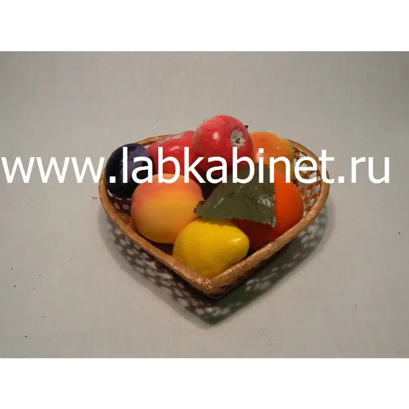 Муляжи «Корзина с фруктами» для наглядного изучения фруктов