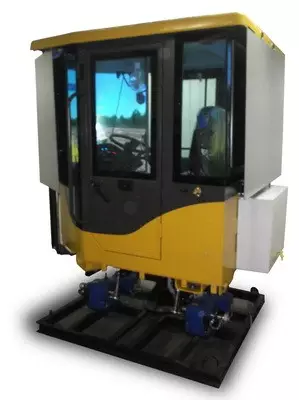 Динамический тренажер фронтального погрузчика KOMATSU (кабина)