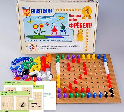 Игровой набор   Фребеля "Мозаика со шнуровкой" (серия "Эксперимент")
