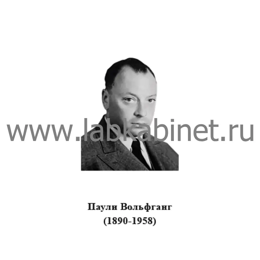 Портрет Вольфганга Паули для кабинета физики и изучения истории квантовой физики