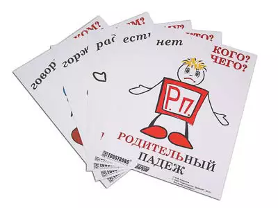 Комплект   таблиц "Падежи-человечки" (6 табл., формат А3, лам)