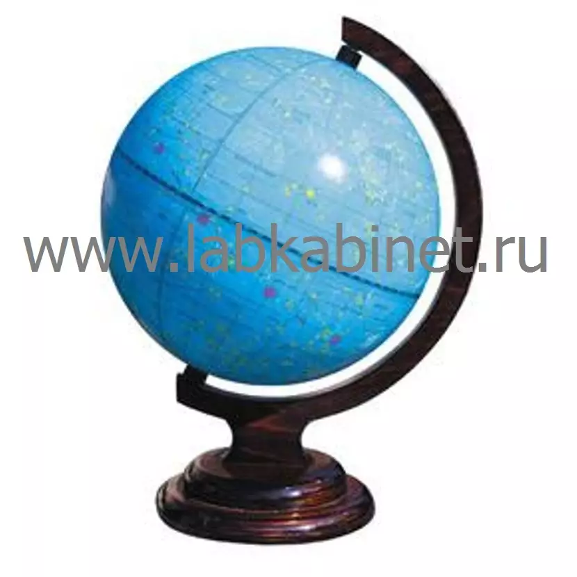 Глобус звездного неба на деревянной подставке d= 210
