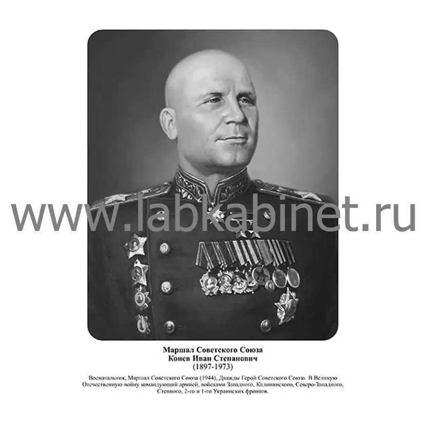 Портрет Ивана Конева для кабинета истории и изучения выдающихся советских военачальников