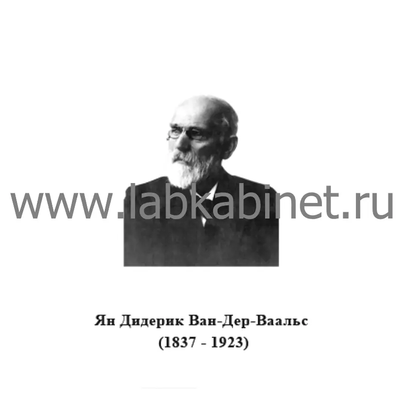 Портрет Яна Ван-дер-Ваальса для оформления кабинета физики