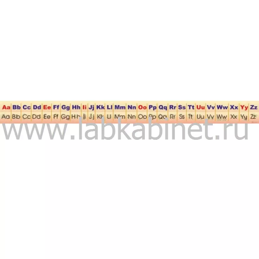 Плакат «Английский алфавит» 200×20 см для изучения английского языка