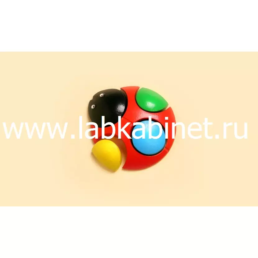 Пазл с вкладышами "Божья коровка"