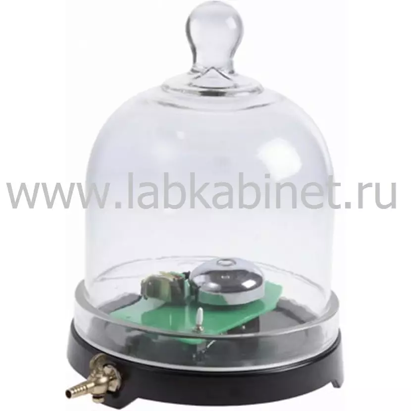 Вакуумная тарелка со звонком для демонстрационных опытов по физике