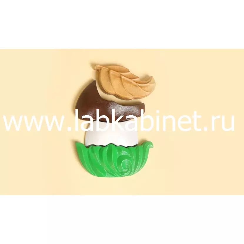 Пазл с вкладышами "Грибок"