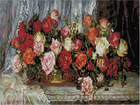 Алмазная мозаика АСРК 59014 «Розы» размером 30x40 см