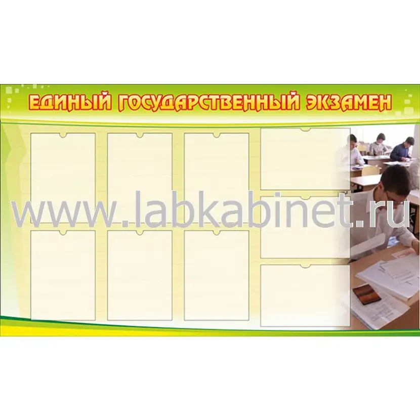 Единый государственный экзамен, 1,5х0,9, 9 карманов А4