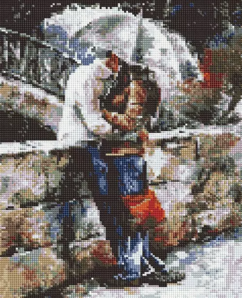 Алмазная   мозаика EF 224 Долгожданная встреча 30*40