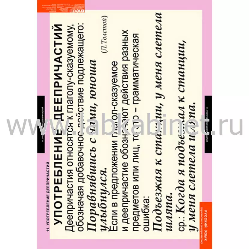 Русский язык. Причастие и деепричастие, 12 таблиц