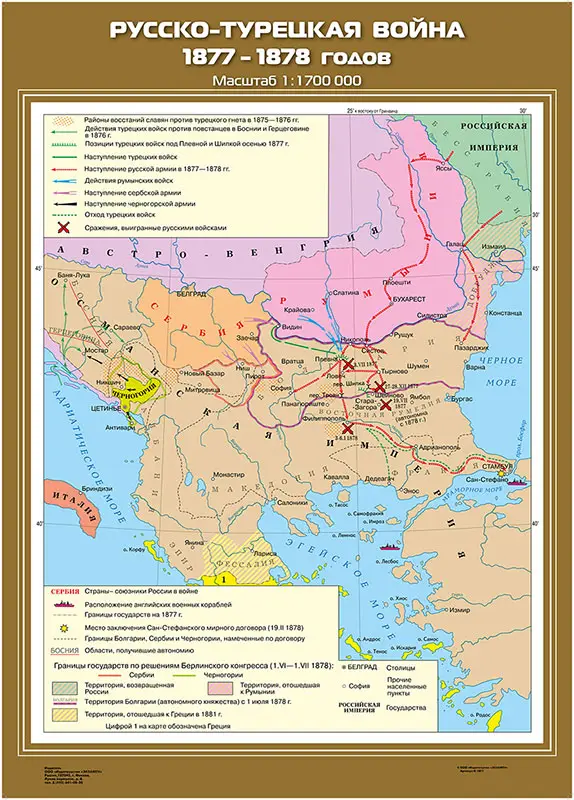 Русско-турецкая война 1877-1878 гг. , 70х100