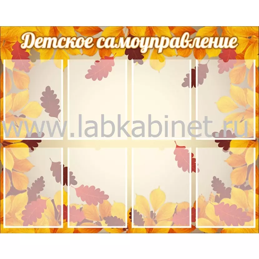 Детское самоуправление, 8 карманов А4, 1х0,8