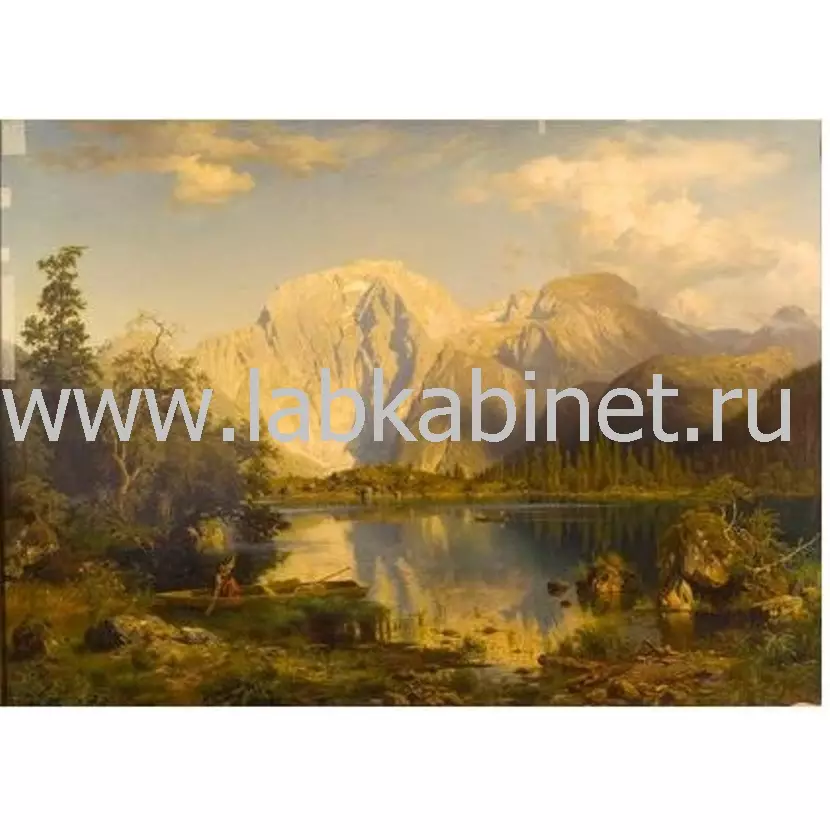 Леу Август Вильгельм. Пейзаж. 1886. 50х70