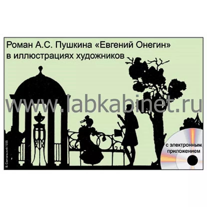 Роман А.С. Пушкина Евгений Онегин в иллюстрациях художников, Электронное наглядное пособие с приложением 