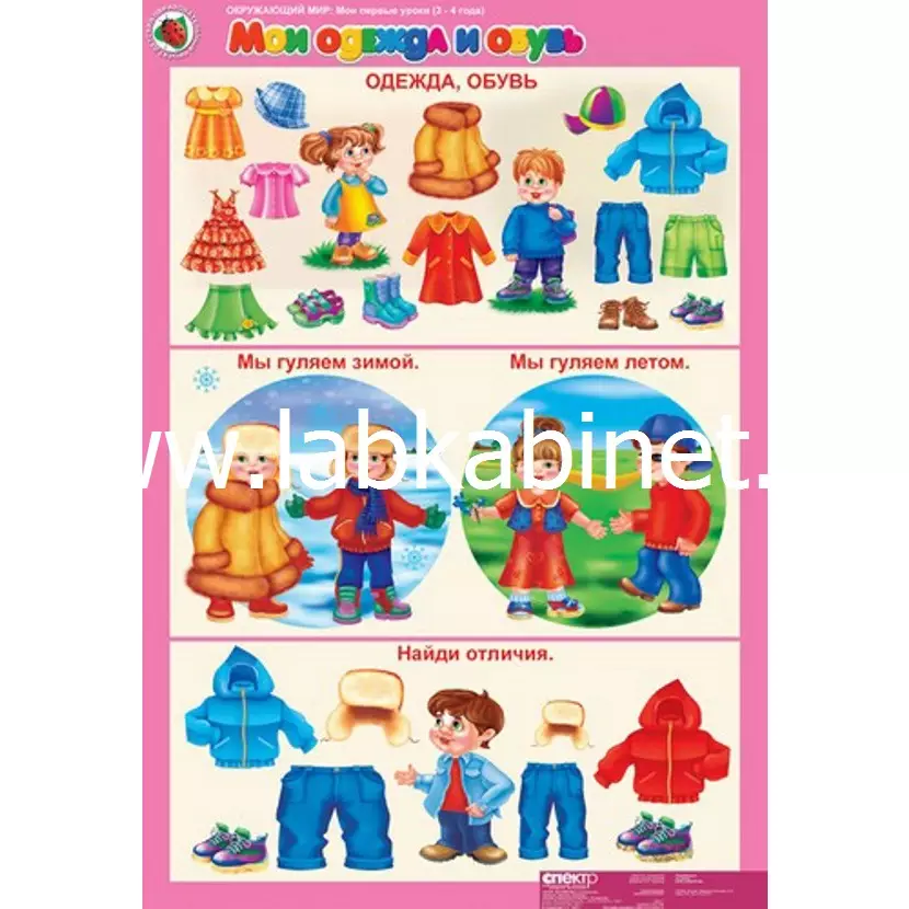 "Комплект таблиц Окружающий мир 3-4 года. ""Мои первые уроки"". (10 таблиц+16 карт.) "