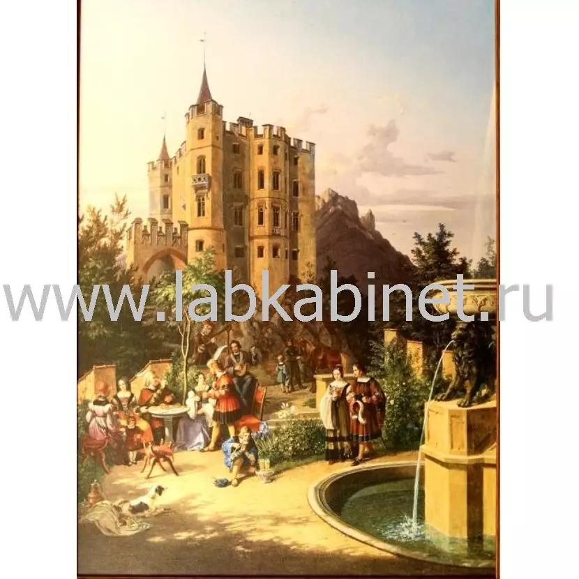 Квальо Младший Лоренцо. Замок Хоэншвангау. 50х70