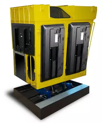 Тренажер трубоукладчика KOMATSU D355C (кабинный на динамической платформе)