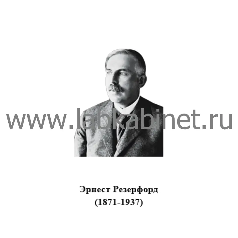 Портрет Эрнеста Резерфорда для кабинета физики и изучения истории атомной физики