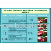 Вязание крючком. Условные обозначения. Ч2, 1х0,7