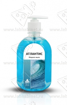 Жидкое мыло «Атлантис» с антисептическим эффектом ПЭТ 0,5 л с дозатором