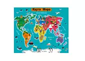 Игровое поле- крышка для планшета Карта мира