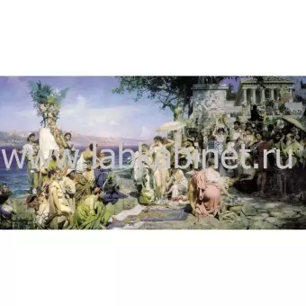 Семирадский Генрих. Фрина на празднике Посейдона в Элевзине. 50x70