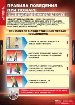 Таблицы «Пожарная безопасность», комплект из 11 таблиц