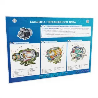 Стенд электрифицированный "Машина переменного тока"