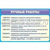 Плакат «Ручные работы» 90×60 см для занятий по технологии