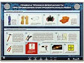 Электрифицированный стенд "Правила техники безопасности при проведении электромонтажных работ"