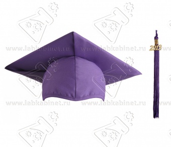 Шапочка-конфедератка фиолетового цвета