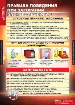 Таблицы «Пожарная безопасность», комплект из 11 таблиц