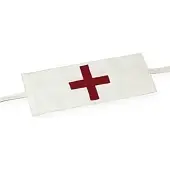 Повязка на рукав белая Красный крест (санитарная)