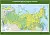 Климатическая карта России размером 100×140 см