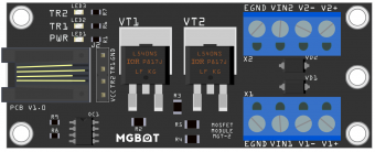 Модуль   двух MOSFET транзисторов MGT-2 с разъемом RJ-9