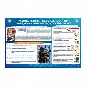 Стенд «Правила техники безопасности при проведении электромонтажных работ»