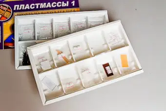 Коллекция «Пластмассы» для изучения материалов и химии