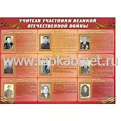 Учителя-участники Великой Отечественной войны, 1,6х1,2